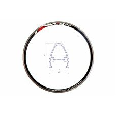 Обод 27 5" AL 36H двуст СNC HLQC-04 ED RIM-27 5-040 RIM-27.5-040