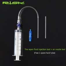 Шприц для заливки гермета в шины RISK RL225-2 с инструментом для клапана SEA-015