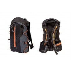 Рюкзак QIJIAN BAGS B-300 44х26х9cm черно-серо-оранжевый BKP-002