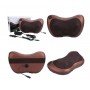 Массажная подушка MASSAGE PILLOW QY-8028 инфракрасный роликовий массажер для шеи и спины 8 массажных ролика