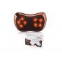 Массажная подушка MASSAGE PILLOW QY-8028 инфракрасный роликовий массажер для шеи и спины 8 массажных ролика