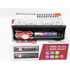 Автомагнитола 1DIN MP3-6317 RGB | Автомобильная магнитола | RGB панель + пульт управления