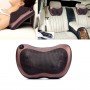 Массажная Подушка MASSAGE PILLOW QY-8028 Инфракрасный роликовий массажер для шеи и спины Коричневая