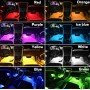 Автомобильная светодиодная декоративная подсветка RGB с приложением для телефона 6м EL1302