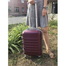 Пластиковый Стильный Чемодан на 4 колеса Маленький 50x35х25 "Sultani"
