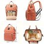 Сумка-рюкзак для мам lequeen Mom Bag вмещающий 25 предметов для ребёнка NO1030 ПУДРА