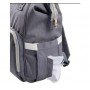 Сумка-рюкзак для мам MOTHER BAG el-1230 СЕРАЯ