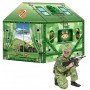 Игровой домик детская палатка для мальчиков Happy kid Military House для дома и улицы Зелёный