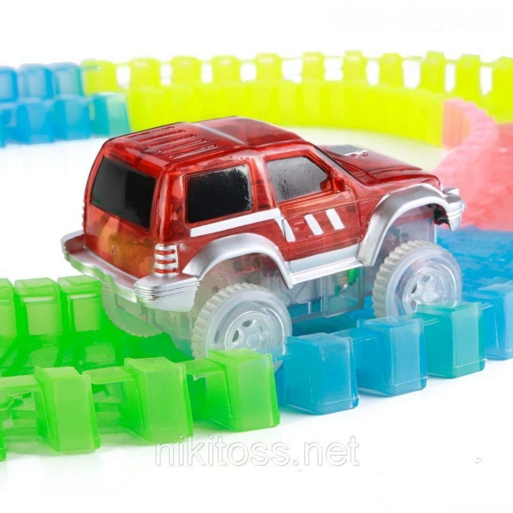 Светящаяся трасса MAGIC TRACK CAR 160 деталей,Автотрек с машиной Track Car, Track Car 160 Светящаяся трасса MAGIC TRACK CAR 160 деталей,Автотрек с машиной Track Car, Track Car 160