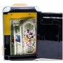 Игрушечный детский сейф 1808Z с электронным кодовым замком, копилка чемодан на колёсах Супергерои