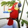 Говорящий попугай повторюшка Красный Parrot Talking