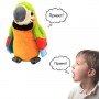 Говорящий попугай повторюшка Синий Parrot Talking