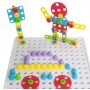 Мозаика конструктор с шуруповертом Creative Puzzle 193 детали TLH-28
