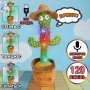 Интерактивный плюшевый танцующий кактус повторюшка Dancing Cactus DC2 с подсветкой, поющий