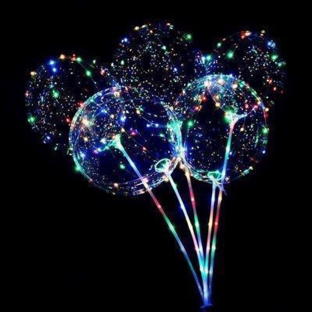 Светящиеся шары на палочке bobo light разноцветные Светящиеся шары на палочке bobo light разноцветные
