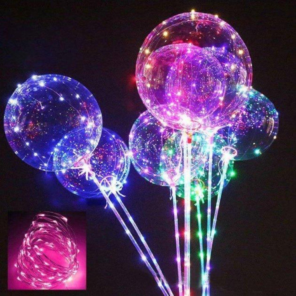 Светящиеся шары на палочке bobo light разноцветные Светящиеся шары на палочке bobo light разноцветные