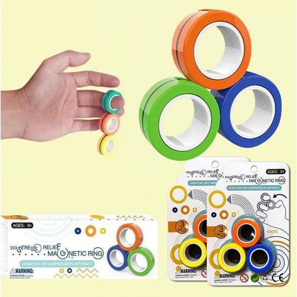 Спиннер Нового Поколения.Magnetic Rings (Магнитные Кольца 3шт) Спиннер Нового Поколения.Magnetic Rings (Магнитные Кольца 3шт)