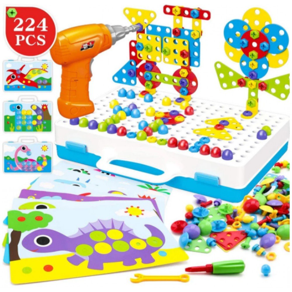 Развивающий конструктор на 224 детали Tu Le Hui "Puzzle Peg" чемодан TLH-29 Развивающий конструктор на 224 детали Tu Le Hui "Puzzle Peg" чемодан TLH-29