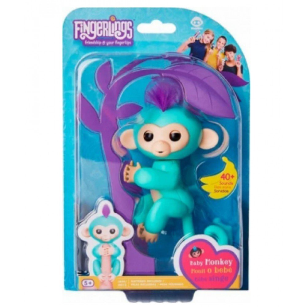 Обезьянка интерактивная на палец Happy Monkey Fingerlings Обезьянка интерактивная на палец Happy Monkey Fingerlings