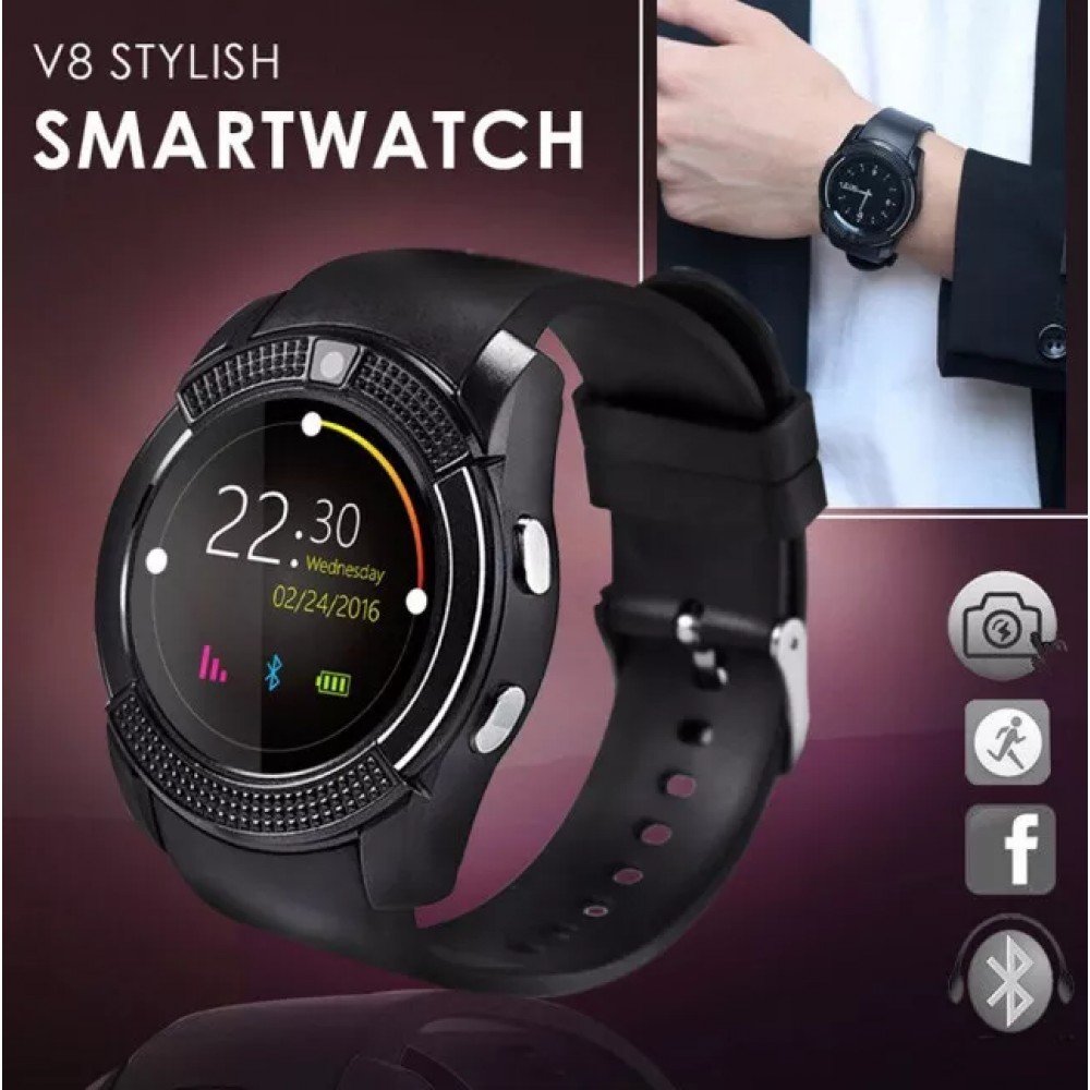 Сенсорные Smart Watch V8 смарт часы умные часы ЧЕРНЫЕ Сенсорные Smart Watch V8 смарт часы умные часы ЧЕРНЫЕ
