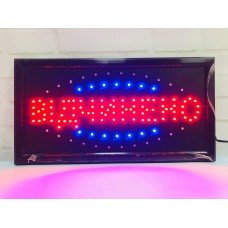Светодиодная вывеска "Відчинено" 48 х 25 см., вывеска светодиодная led, светодиодная табличка. Лучшая Цена!