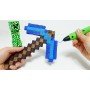 3D Ручка PEN-5 Minecraft с LCD-дисплеем + Пластик и Трафареты!