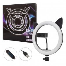 Кольцевая светодиодная Led Лампа 26 см OL26 Panda Ring с зажимом для телефона