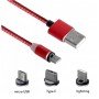 Магнитный кабель X-Cable Magnetic 360 3 in 1, красный