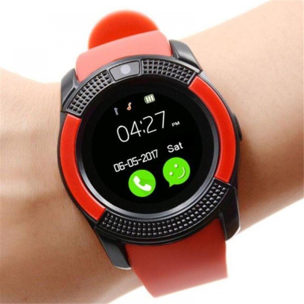 Сенсорные Smart Watch V8 смарт часы умные часы КРАСНЫЕ Сенсорные Smart Watch V8 смарт часы умные часы КРАСНЫЕ