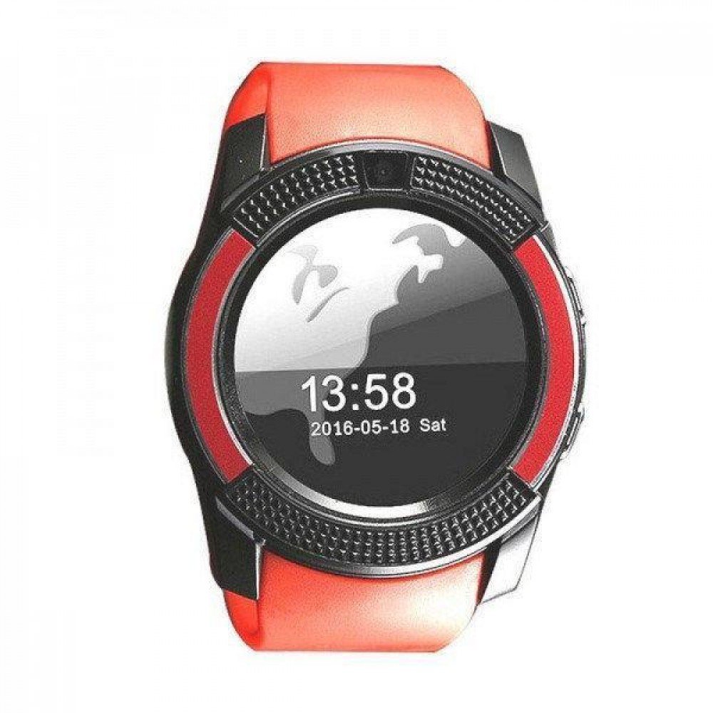 Сенсорные Smart Watch V8 смарт часы умные часы КРАСНЫЕ Сенсорные Smart Watch V8 смарт часы умные часы КРАСНЫЕ