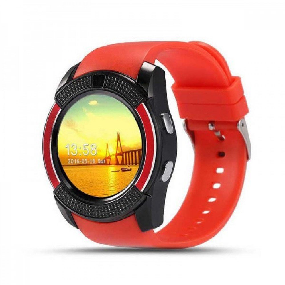 Сенсорные Smart Watch V8 смарт часы умные часы КРАСНЫЕ Сенсорные Smart Watch V8 смарт часы умные часы КРАСНЫЕ