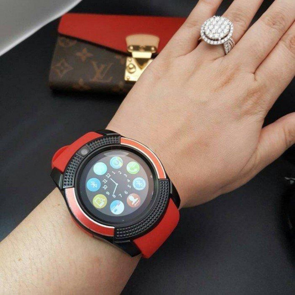 Сенсорные Smart Watch V8 смарт часы умные часы КРАСНЫЕ Сенсорные Smart Watch V8 смарт часы умные часы КРАСНЫЕ