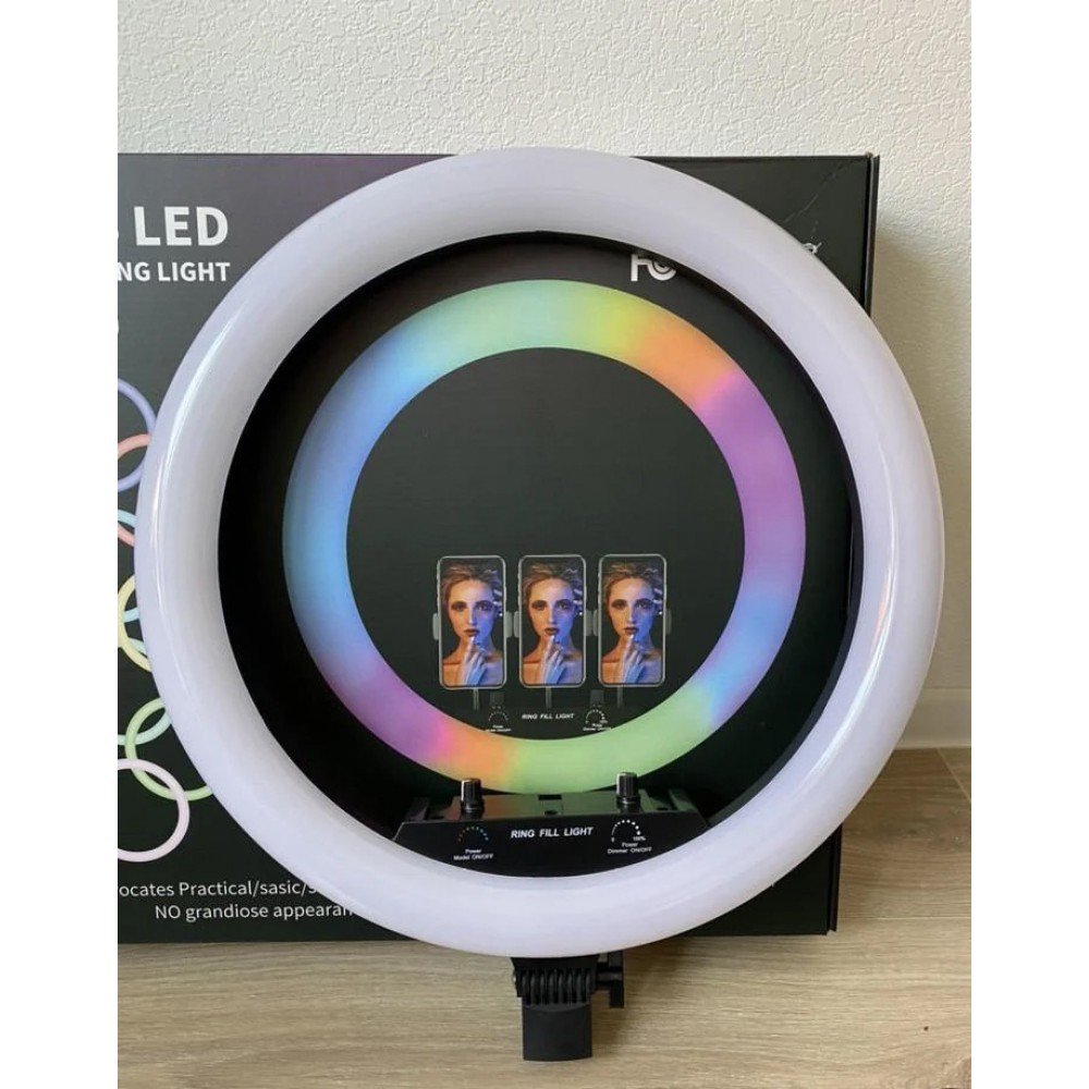 Светодиодная кольцевая лампа F133/1 RGB 45 см Светодиодная кольцевая лампа F133/1 RGB 45 см