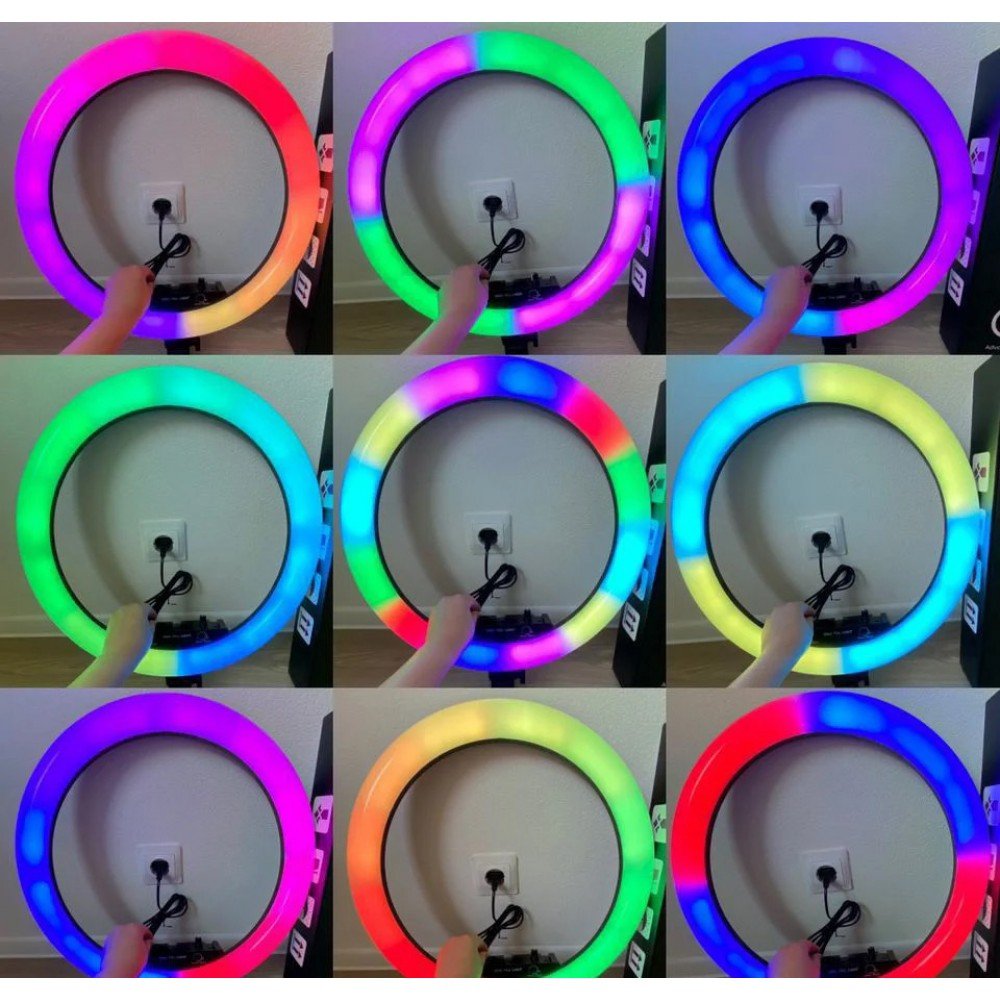 Светодиодная кольцевая лампа F133/1 RGB 45 см Светодиодная кольцевая лампа F133/1 RGB 45 см