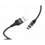 Кабель магнитный для айфонов Hoco U76 Magnetic Adsorption Lightning USB