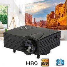 Мини проектор портативный мультимедийный Led Projector W662 H80