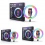 Селфи-кольцо 26 см RGB с мульти регулировкой света, управлением от USB и креплением под штатив и телефон Селфи-кольцо 26 см RGB с мульти регулировкой света, управлением от USB и креплением под штатив и телефон