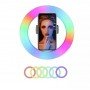 Селфи-кольцо 26 см RGB с мульти регулировкой света, управлением от USB и креплением под штатив и телефон Селфи-кольцо 26 см RGB с мульти регулировкой света, управлением от USB и креплением под штатив и телефон
