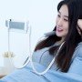 Держатель для телефона на шею 360 градусов вращения гибкий селфи БЕЛЫЙ