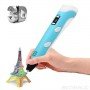 3D ручка c LCD дисплеем Pen 2 3Д принтер для рисования СИНЯЯ