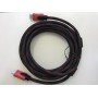 Кабель HDMI на HDMI (V1.4) с фильтром в тканевой оболочке 5 метров