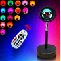 Лампа LED для селфи еффект солнца RGB + пульт F-20