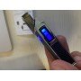 Зажигалка электроимпульсная плазменная USB с кнопкой включения на две дуги TK-444