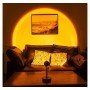 Проекционный светильник Sunset Lamp с эффектом заката, рассвета fm-23