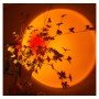 Проекционный светильник Sunset Lamp с эффектом заката, рассвета fm-23