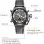 Мужские наручные часы AMST Противоударные Армейские часы Черные