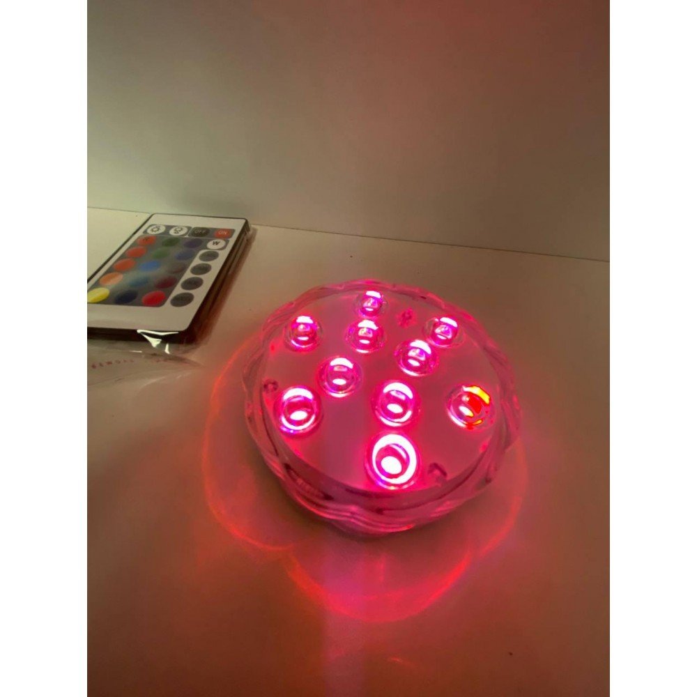 Погружной светодиодный RGB фонарь с пультом дистанционного управления Погружной светодиодный RGB фонарь с пультом дистанционного управления