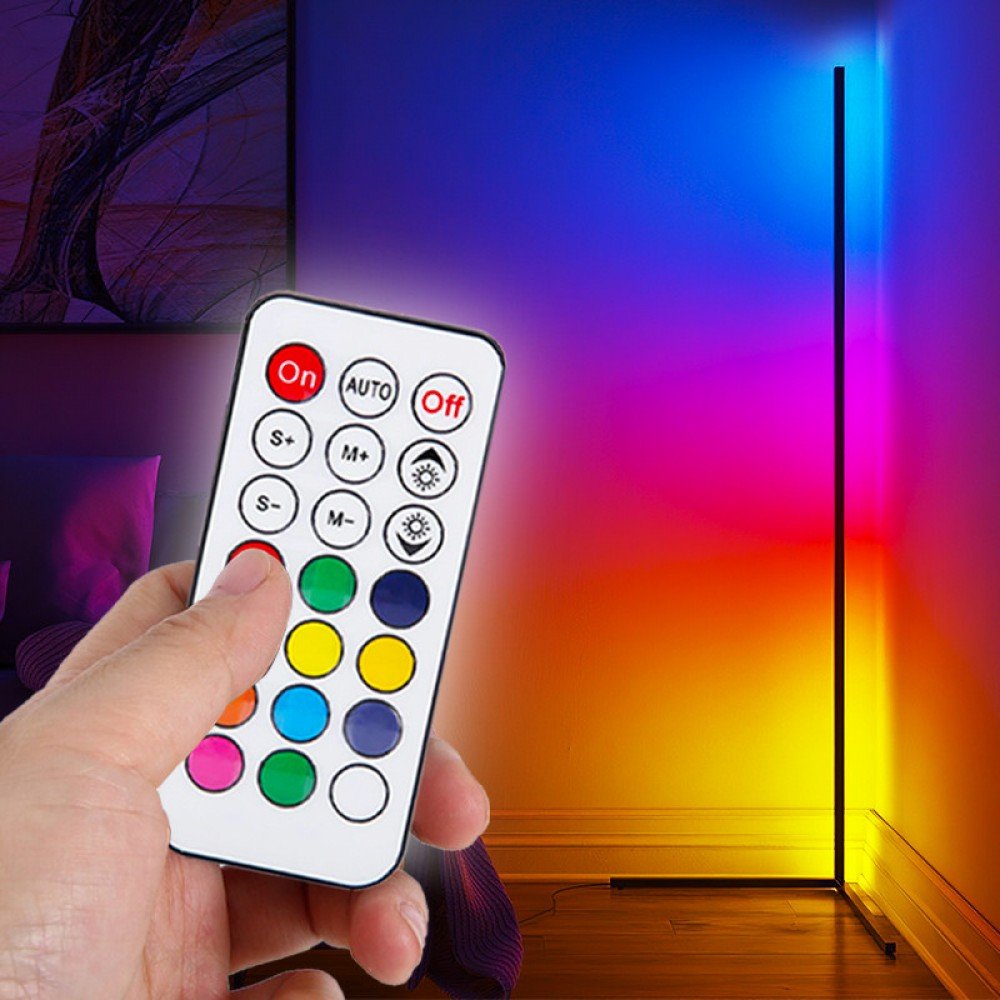 Напольная угловая лампа торшер RGB STAND 1.2м с пультом управления Напольная угловая лампа торшер RGB STAND 1.2м с пультом управления