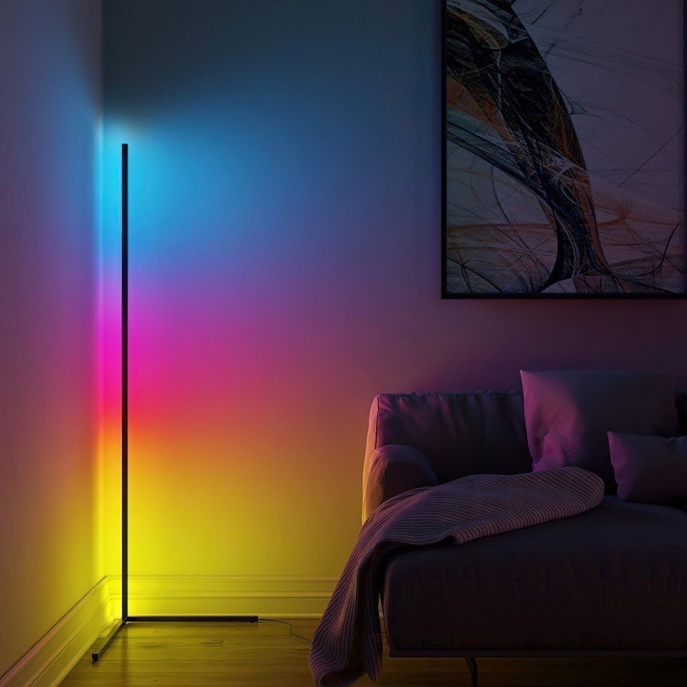 Напольная угловая лампа торшер RGB STAND 1.2м с пультом управления Напольная угловая лампа торшер RGB STAND 1.2м с пультом управления