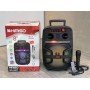 Портативная колонка Kimiso QS-4007 Bluetooth, с микрофоном для караоке, FM радио, MP3, пультом